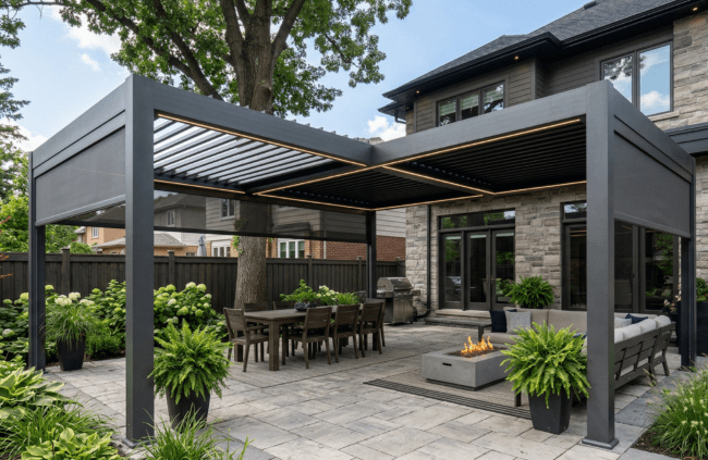 Aluminum vs Wooden Pergola in Ontario Weather