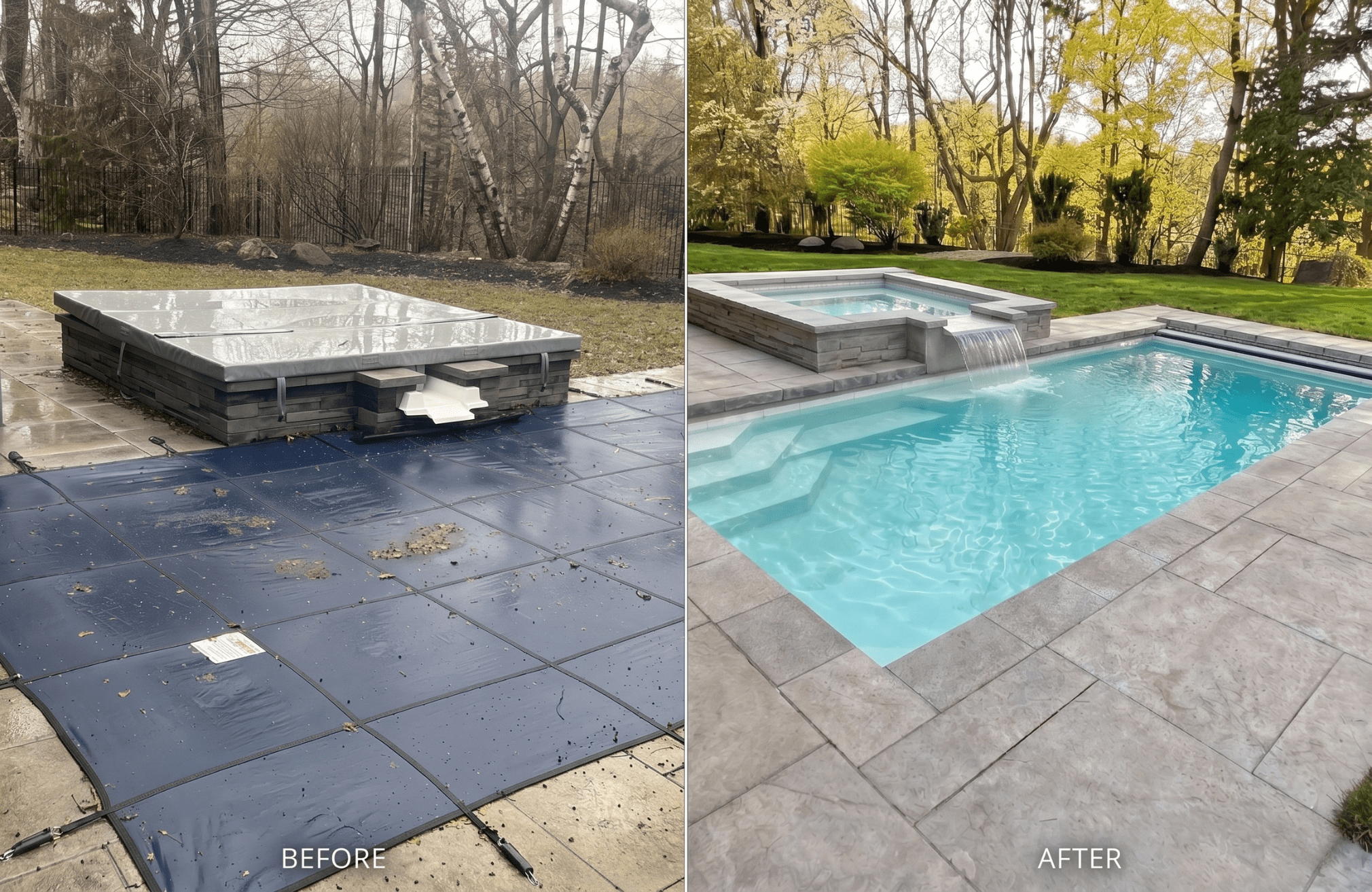 Fiberglass Pool Opening in Ontario