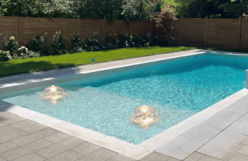 Backyard water features
